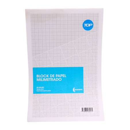 Block Milimetrado TOP Oficio 50 hojas (CONSULTA DISPONIBILIDAD Y PRECIO FINAL POR WHATSAPP)