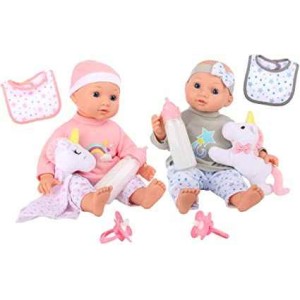 Muñecos de bebé Triplet – Juego de regalo de accesorios de muñeca de bebé  de juguete para niños pequeños y niñas que les encantarán. El juego de