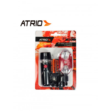 Kit de faros delanteros y traseros Atrio BI006 para bicicleta con soporte