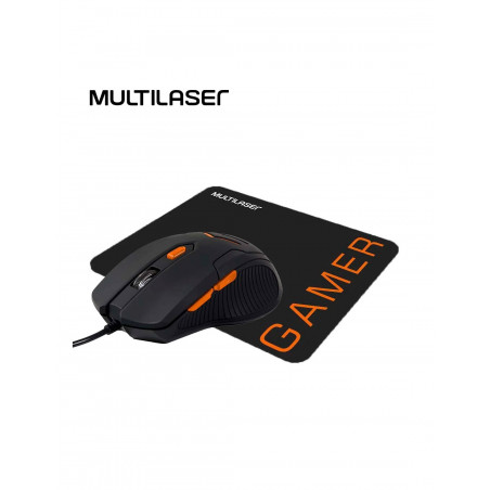 Set Multilaser MO274 Mouse Gamer LED + alfombrilla