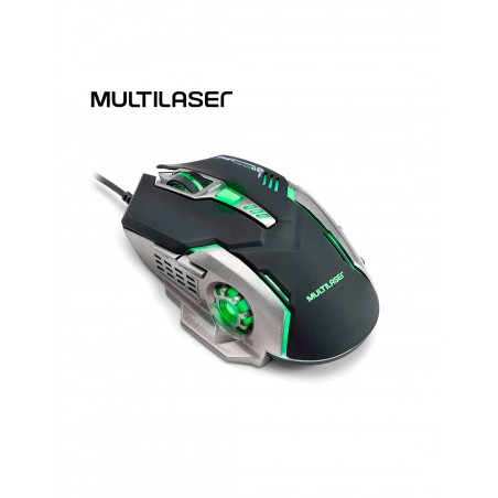 Mouse Gamer Multilaser MO269 LED G/V