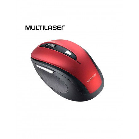 Mouse inalámbrico Multilaser MO239 Comfort N/R metálico