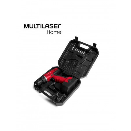 Set Multilaser HO045 Destornillador y taladro eléctrico + estuche