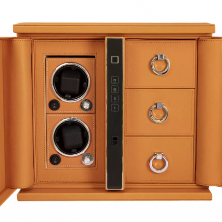 Caja fuerte Safewell JS0105-Naranja con diseño armario