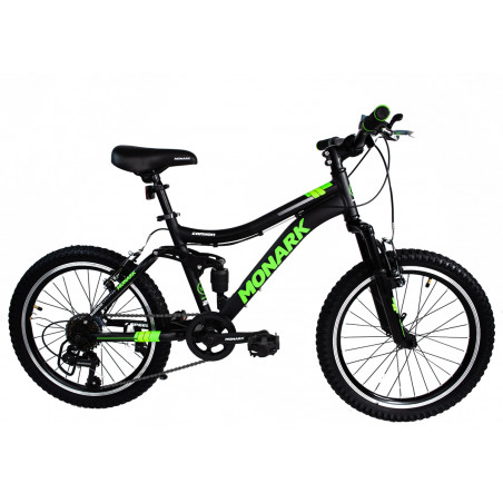1. Bicicleta Monark MKP Canyon 20" negro verde