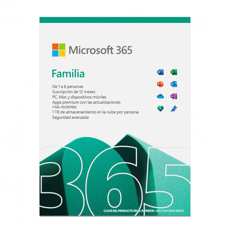 Paquete Microsoft 365 Familia (virtual)