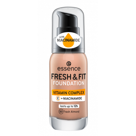 Base líquida Essence Fresh & Fit 50 Almond 30 ml (CONSULTA DISPONIBILIDAD Y PRECIO FINAL POR WHATSAPP)