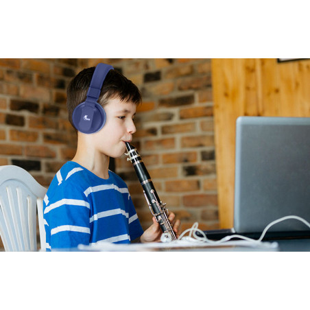 Audífonos Xtech Azul con micrófono para ninos