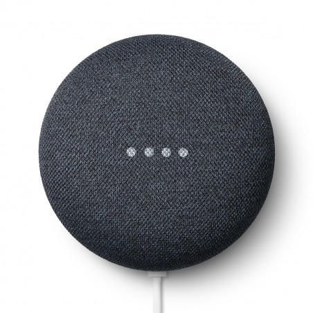 Parlante Wi-Fi inteligente Google Nest Mini 2da Generación Carbón con Asistente de Google