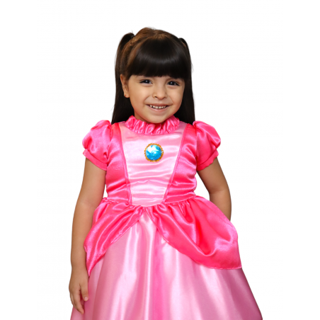 Disfraz Moda Abril Vestido Princesa Peach Talla 14
