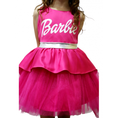 Moda Abril Vestido Barbie Cinturon Plateado Talla 2