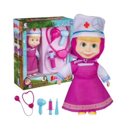 Muñeca Masha Enfermera con Estetoscopio