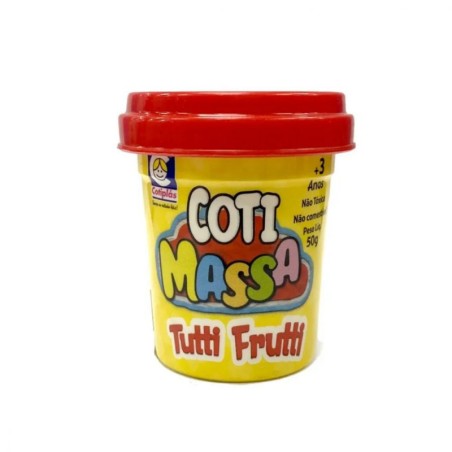 Pote de Plastilina de 50 Gr Coti Masa Tutti Frutti