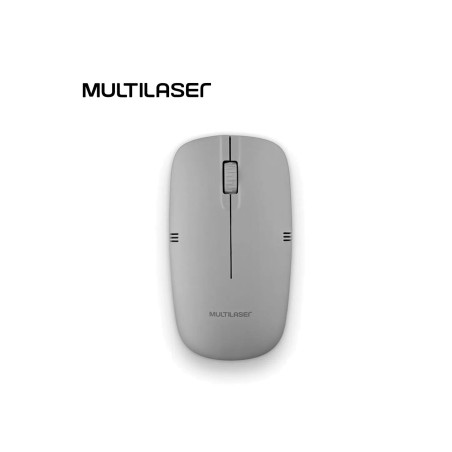 Mouse Inalámbrico Multilaser Gris (MO287)