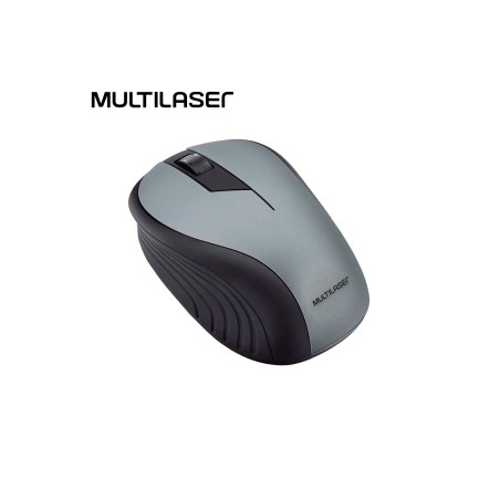 Mouse Inalámbrico Multilaser Negro/Grafito (MO213)