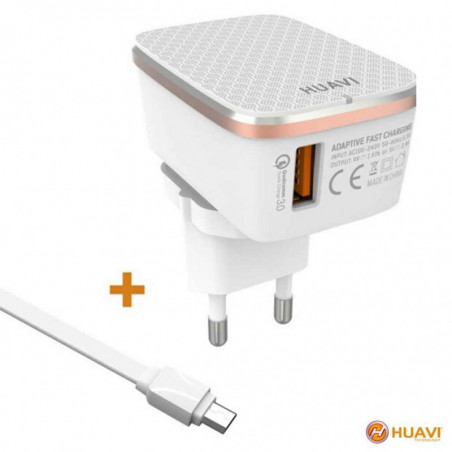Cargador Huavi H-123 lightning para iphone carga rápida