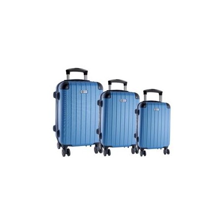 Set x3 maletas Clipper Club azul celeste