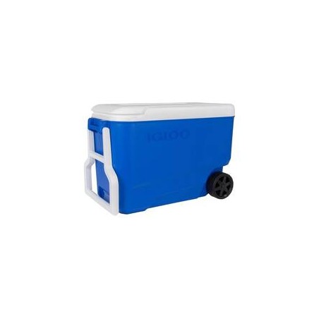Cooler Igloo rectangular azul y blanco 36 L