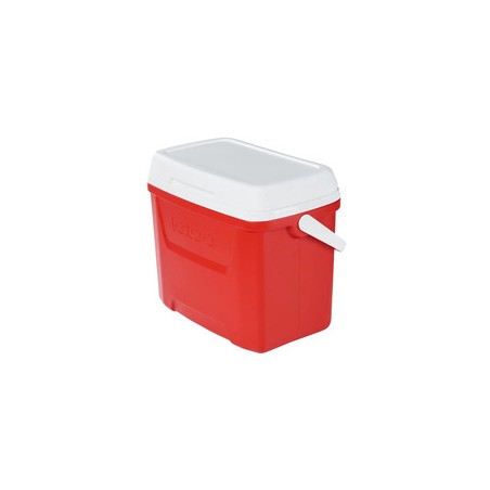 Cooler Igloo cuadrado rojo con mango 26 L
