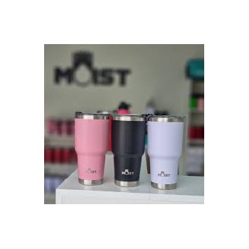 Vaso Térmico Moist 890 ml -Rosado + Bombilla acero inox
