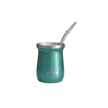 Vaso Térmico Matero Moist + Bombilla Verde Esmeralda 150 ml
