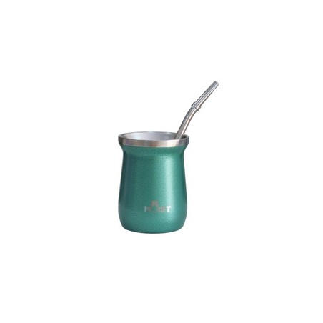 Vaso Térmico Matero Moist + Bombilla Verde Esmeralda 150 ml