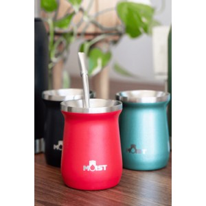 Vaso Térmico Matero Moist + Bombilla Verde Esmeralda 150 ml