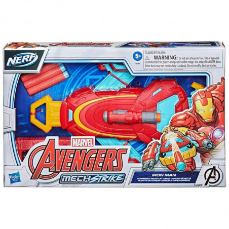 Guante Avengers Hasbro Mech Strike Iron Man + dardos