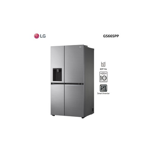 Refrigerador LG frío seco Side by Side inverter platinum silver 591 Lts ...