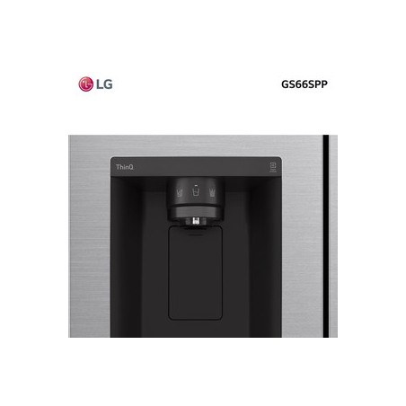 Refrigerador LG frío seco Side by Side inverter platinum silver 591 Lts ...