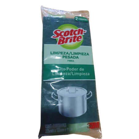 Scotch Brite Fibra Verde de Limpieza Pesada X 2 Unidades (CONSULTA DISPONIBILIDAD Y PRECIO FINAL POR WHATSAPP)