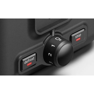 TOSTADOR DE PAN BOSCH  970 W. 1 RANURA ANCHA P/ 2 PANES NEGRO