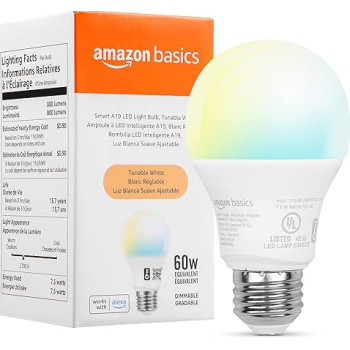 Amazon Basics Bombilla LED inteligente A19