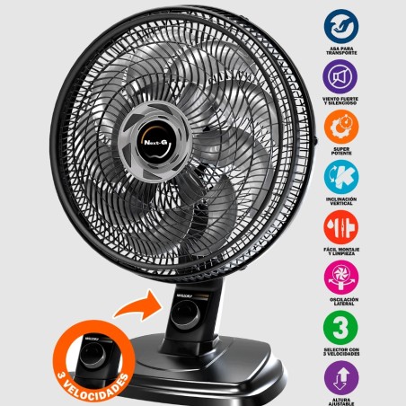 VENTILADOR DE 15 ASPAS - DE MESA EGEO (CONSULTA DISPONIBILIDAD Y PRECIO FINAL POR WHATSAPP)