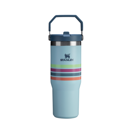 Tumbler Flipstraw Varsity 890 ml Seafoam Stripe (CONSULTA DISPONIBILIDAD Y PRECIO FINAL POR WHATSAPP)