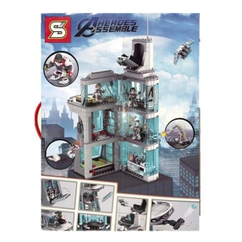 1. Juguete armable Sembo Block Vengadores + 618 Piezas