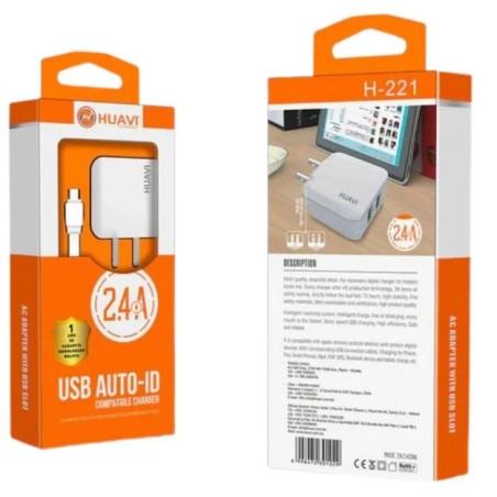 Cargador Huavi H-221 micro B para Android