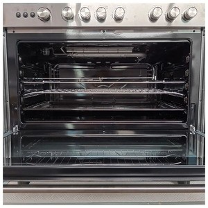 Cocina Hitech 5 hornallas Acero inox alta resistencia 90x58x77 cm