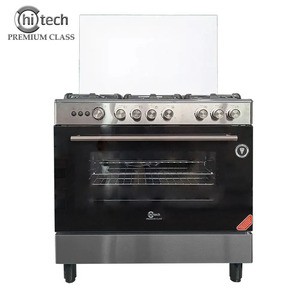 Cocina Hitech 5 hornallas Acero inox alta resistencia 90x58x77 cm