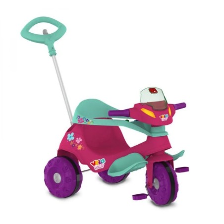 Triciclo Velobaby Rosa Paseo y Pedal G2