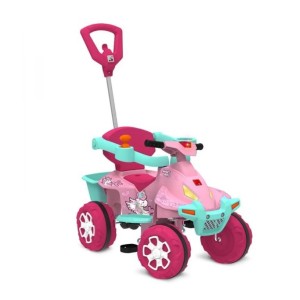 Smart Quad Paseo Y Pedal Rosa