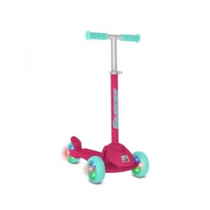 Monopatín Skatenet Led Ajustable Rosa