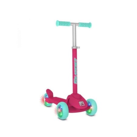 Monopatín Skatenet Led Ajustable Rosa