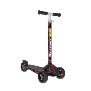 Monopatín Skatenet Max Led Ajustable Negro