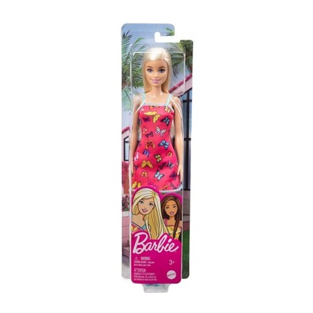 Barbie vestido rosa mariposa