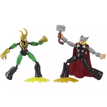 Figuras Thor Vs Loki Bend And Flex Pack 15 Cm