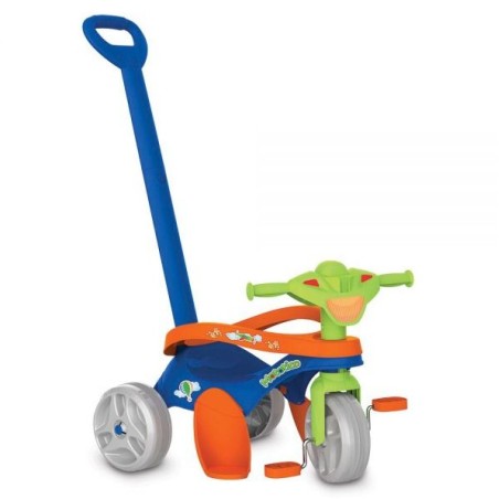 Triciclo Mototico Azul Paseo Y Pedal