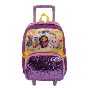 Mochila con Ruedas de la Casa de Gabby Con Lentejuelas