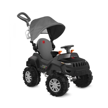 Super Jeep Negro Bandeirante Reclinable Con Techo