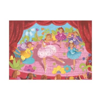 Rompecabeza Bailarina Y Flores